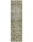 LOOMLAN Rugs Delaura Green Washable Indoor-Outdoor Rug