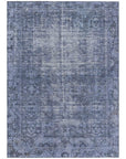 LOOMLAN Rugs Delaura Navy Washable Indoor-Outdoor Rug