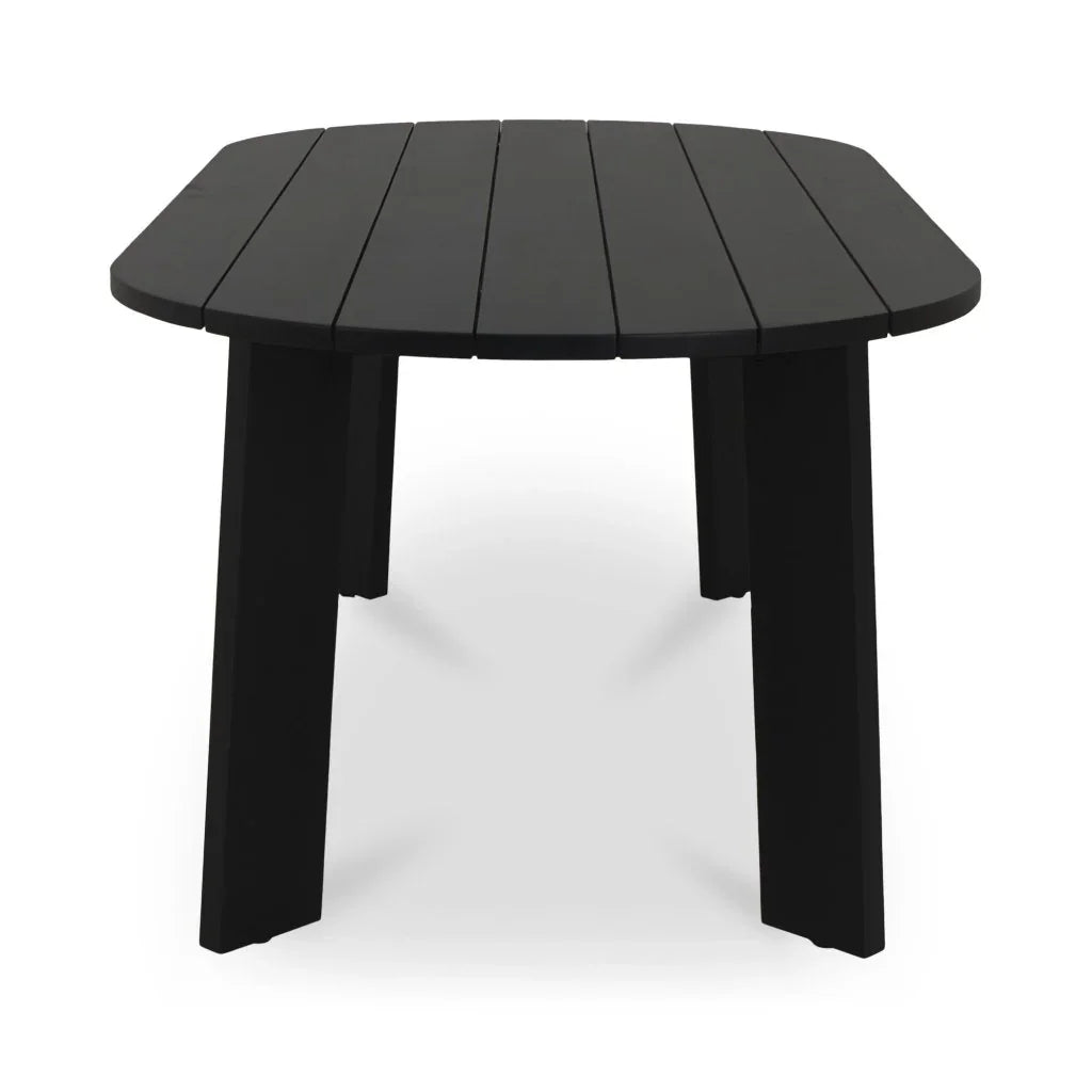 Delta Oval Teak Outdoor Dining Table - LOOMLAN - Moe's Home - Outdoor Dining Tables
