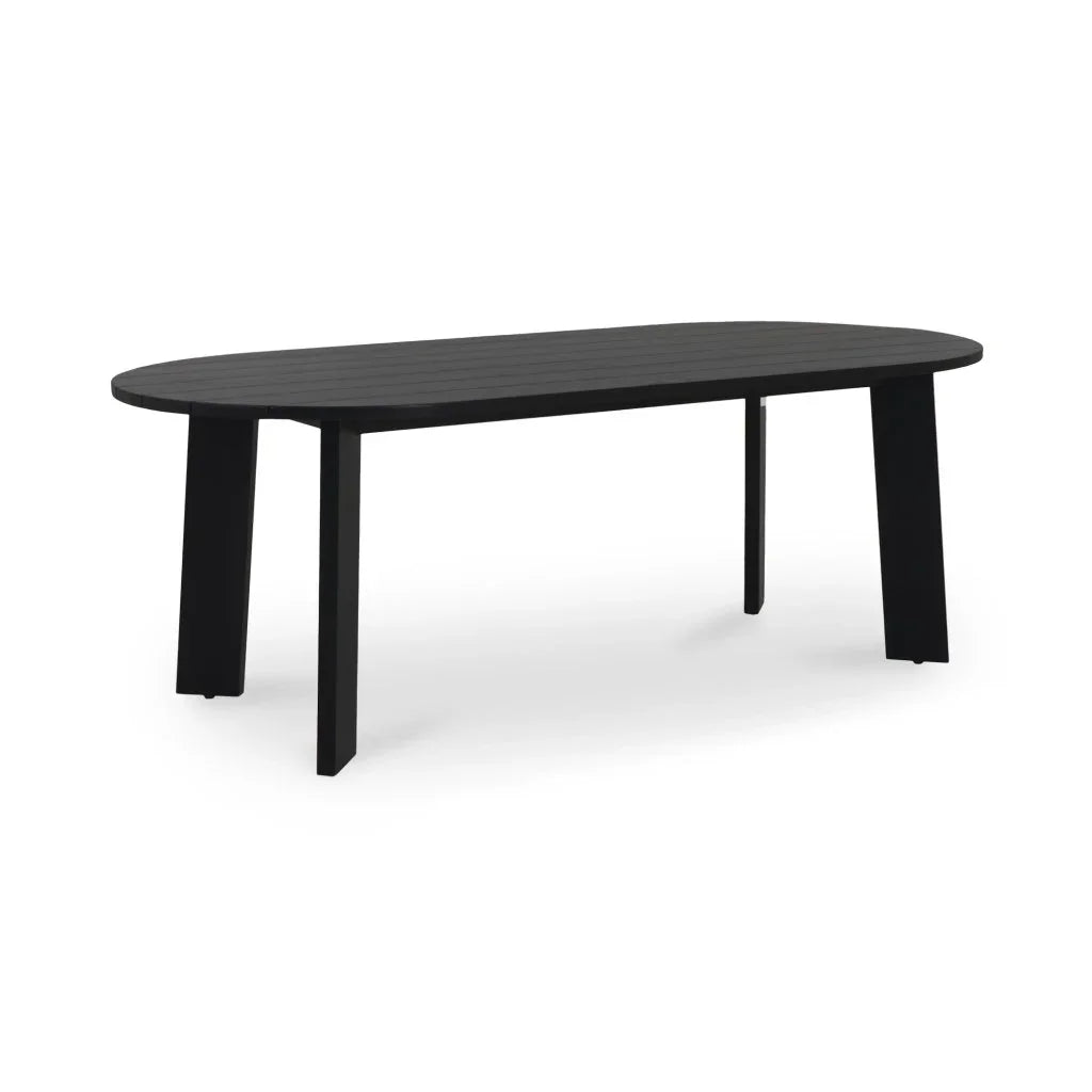 Delta Oval Teak Outdoor Dining Table - LOOMLAN - Moe's Home - Outdoor Dining Tables