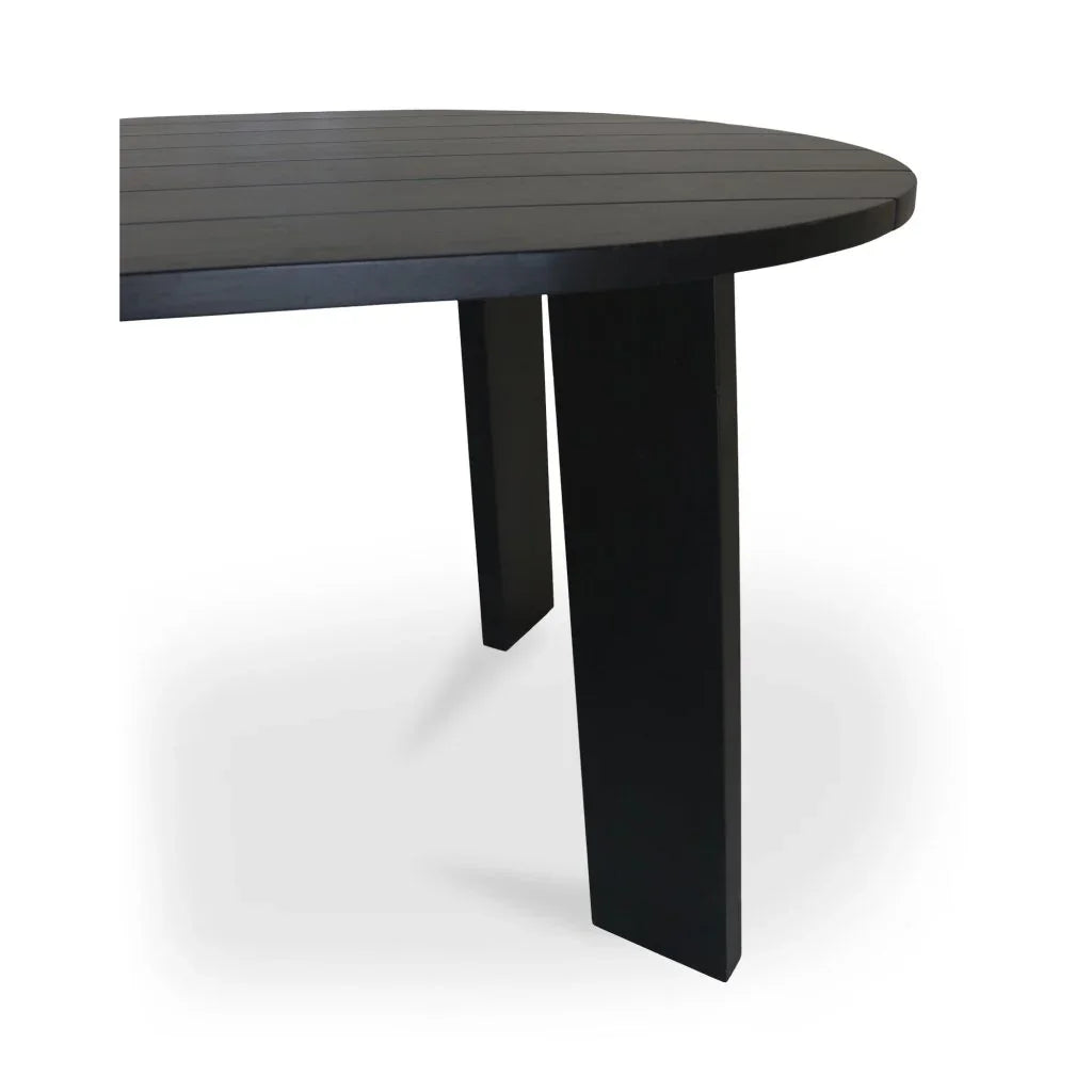 Delta Oval Teak Outdoor Dining Table - LOOMLAN - Moe&#39;s Home - Outdoor Dining Tables