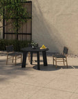 Delta Teak Round Outdoor Dining Table - LOOMLAN - Moe's Home - Outdoor Dining Tables