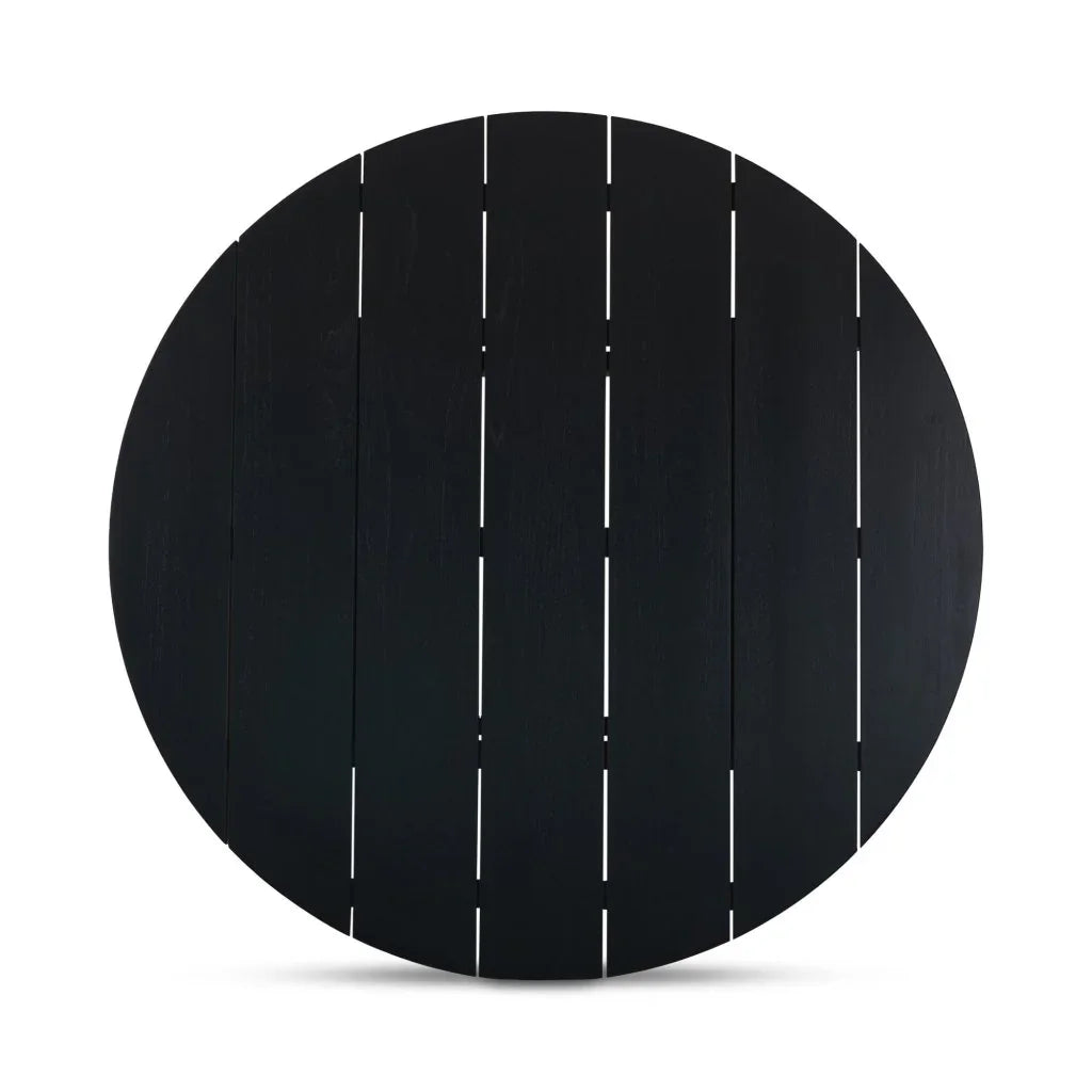 Delta Teak Round Outdoor Dining Table - LOOMLAN - Moe&#39;s Home - Outdoor Dining Tables