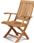 Devon 3PC Teak Folding Outdoor Bistro Set - LOOMLAN - HiTeak - Outdoor Bistro Sets