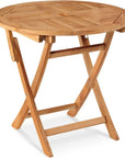 Devon 3PC Teak Folding Outdoor Bistro Set - LOOMLAN - HiTeak - Outdoor Bistro Sets