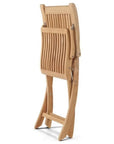 Devon 3PC Teak Folding Outdoor Bistro Set - LOOMLAN - HiTeak - Outdoor Bistro Sets