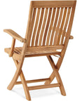 Devon 3PC Teak Folding Outdoor Bistro Set - LOOMLAN - HiTeak - Outdoor Bistro Sets
