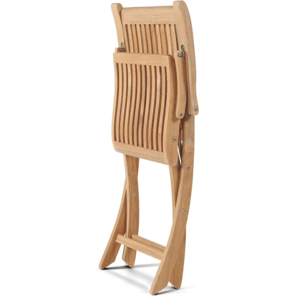 Devon Teak Folding Outdoor Armchair - LOOMLAN - HiTeak - Outdoor Lounge Chairs
