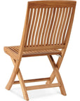 Devon Teak Folding Side Chair - LOOMLAN - HiTeak - Outdoor Lounge Chairs