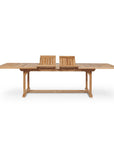 Devon Teak Patio Rectangular Family Dining Set 9PC - LOOMLAN - HiTeak - Outdoor Dining Sets