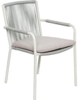 Seasonal Living Dining Arm Chair Set of Two - White Outdoor