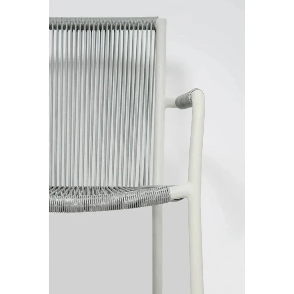 Seasonal Living Dining Arm Chair Set of Two - White Outdoor
