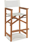 Director 5 - Piece Counter Height Teak Outdoor Dining Set - LOOMLAN - HiTeak - Outdoor Counter Dining Sets