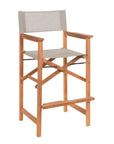 Director 5 - Piece Counter Height Teak Outdoor Dining Set - LOOMLAN - HiTeak - Outdoor Counter Dining Sets