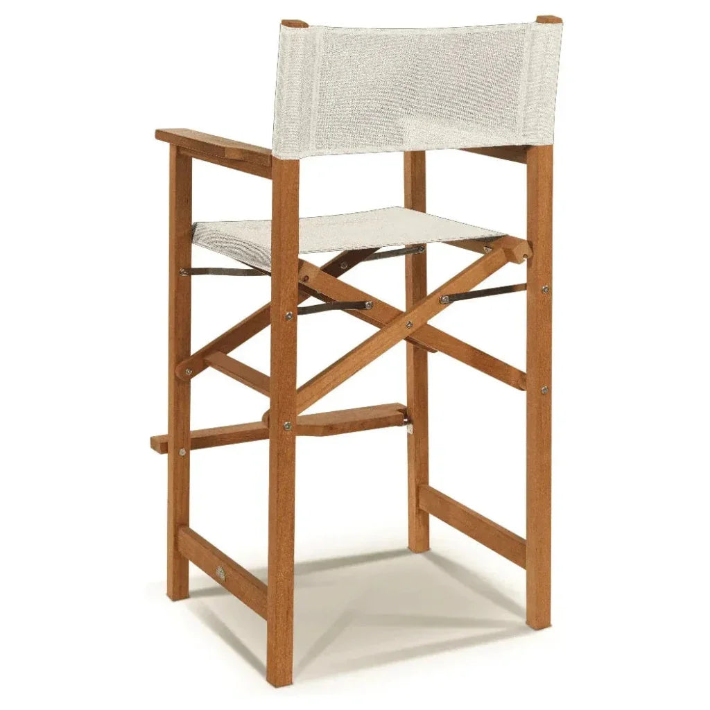 Director 5 - Piece Counter Height Teak Outdoor Dining Set - LOOMLAN - HiTeak - Outdoor Counter Dining Sets