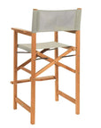 Director Teak Outdoor Counter Height Chair - LOOMLAN - HiTeak - Outdoor Counter Stools