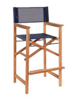 Director Teak Outdoor Counter Height Chair - LOOMLAN - HiTeak - Outdoor Counter Stools