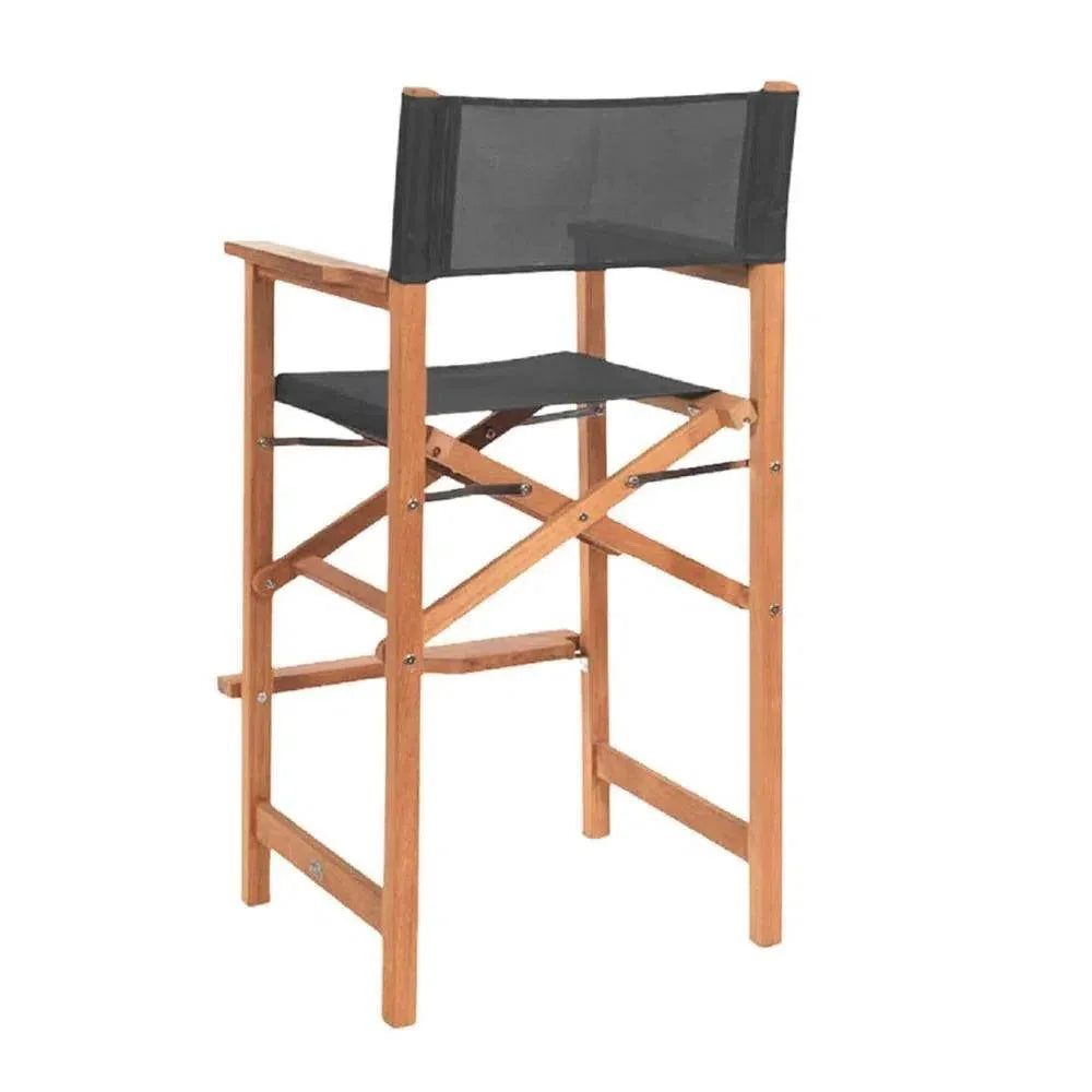Director Teak Outdoor Counter Height Chair - LOOMLAN - HiTeak - Outdoor Counter Stools