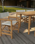 Director Teak Patio Family Dining Set 7PC - LOOMLAN - HiTeak - Outdoor Dining Sets