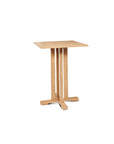 Director Teak Patio Square Bar Height Dining Set 3PC - LOOMLAN - HiTeak - Outdoor Dining Sets