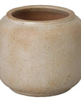 Squat Round Outdoor Ceramic Planter