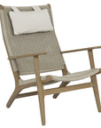 Coastal Cushionless Highback Outdoor Chair