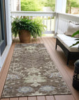 LOOMLAN Rugs Doris Brown Washable Indoor-Outdoor Rug