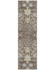 LOOMLAN Rugs Doris Brown Washable Indoor-Outdoor Rug