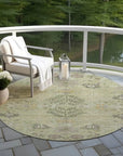 LOOMLAN Rugs Doris Green Washable Indoor-Outdoor Rug