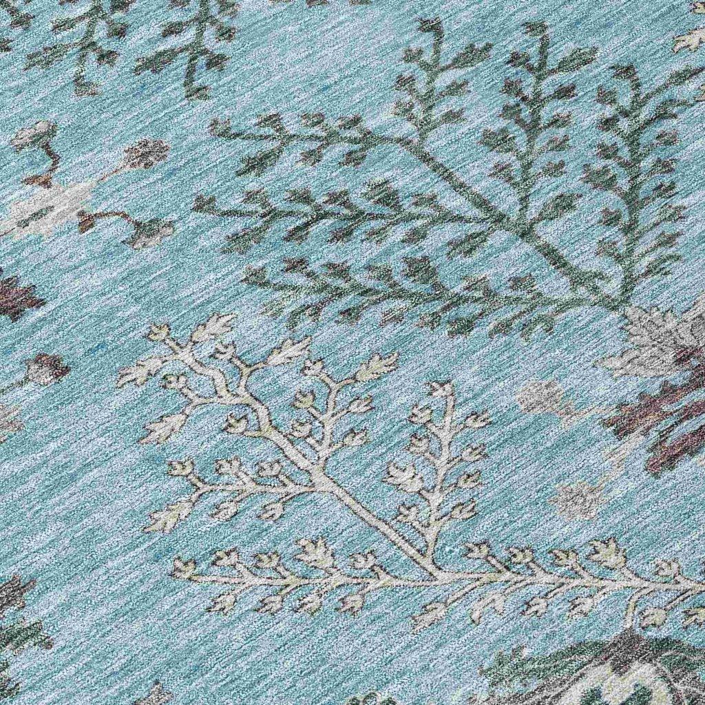 LOOMLAN Rugs Doris Sky Washable Indoor-Outdoor Rug