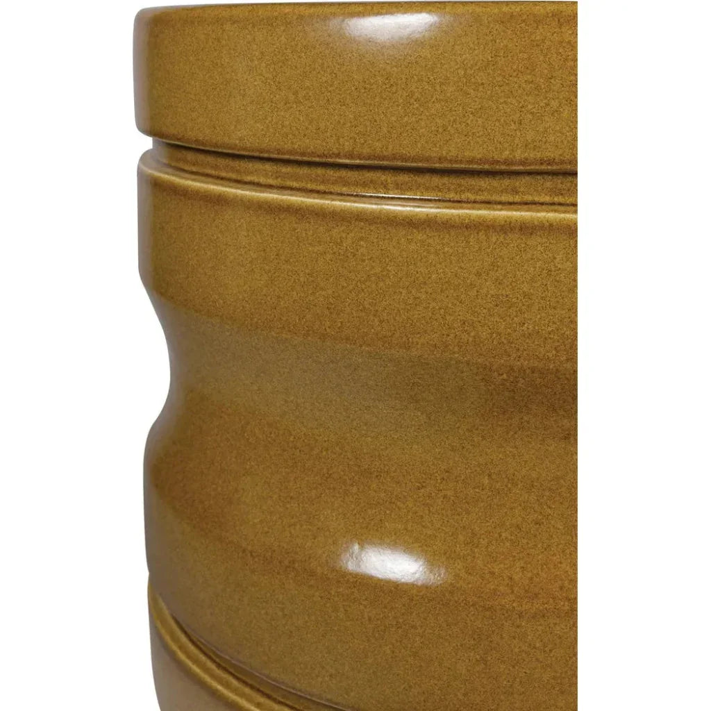 Seasonal Living Dune Accent Table - Ceramic Outdoor End Table