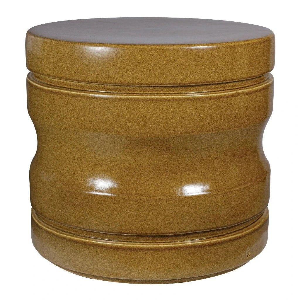 Seasonal Living Dune Accent Table - Ceramic Outdoor End Table