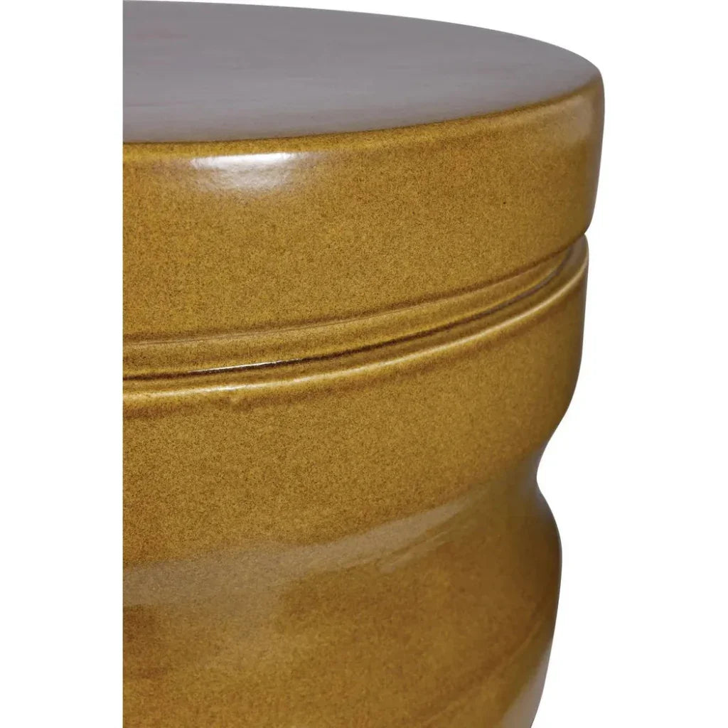Seasonal Living Dune Accent Table - Ceramic Outdoor End Table
