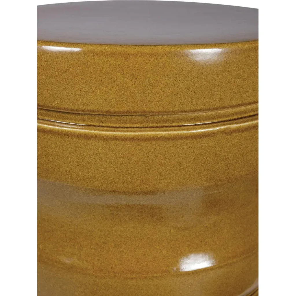 Seasonal Living Dune Accent Table - Ceramic Outdoor End Table