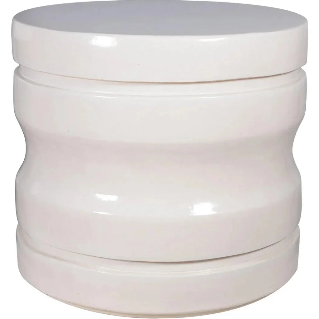 Seasonal Living Dune Accent Table - White Outdoor End Table