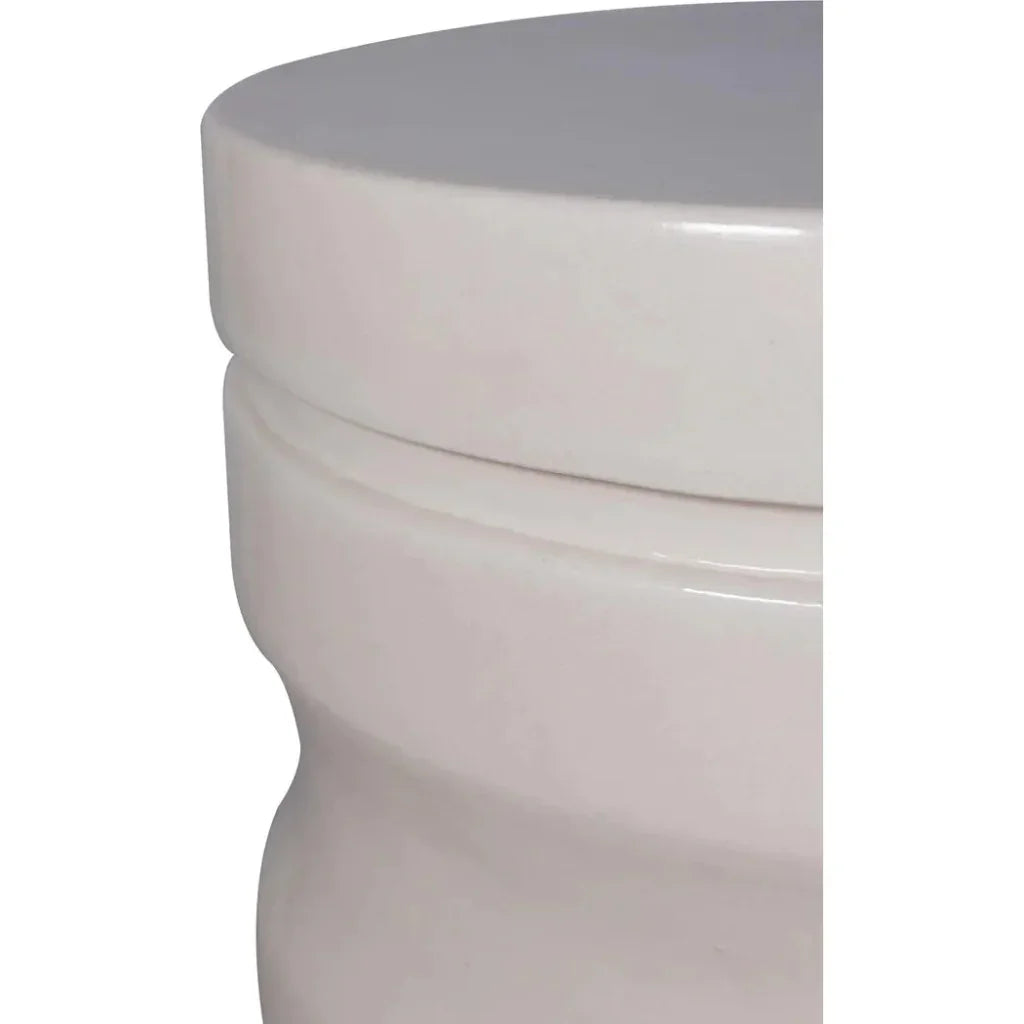 Seasonal Living Dune Accent Table - White Outdoor End Table