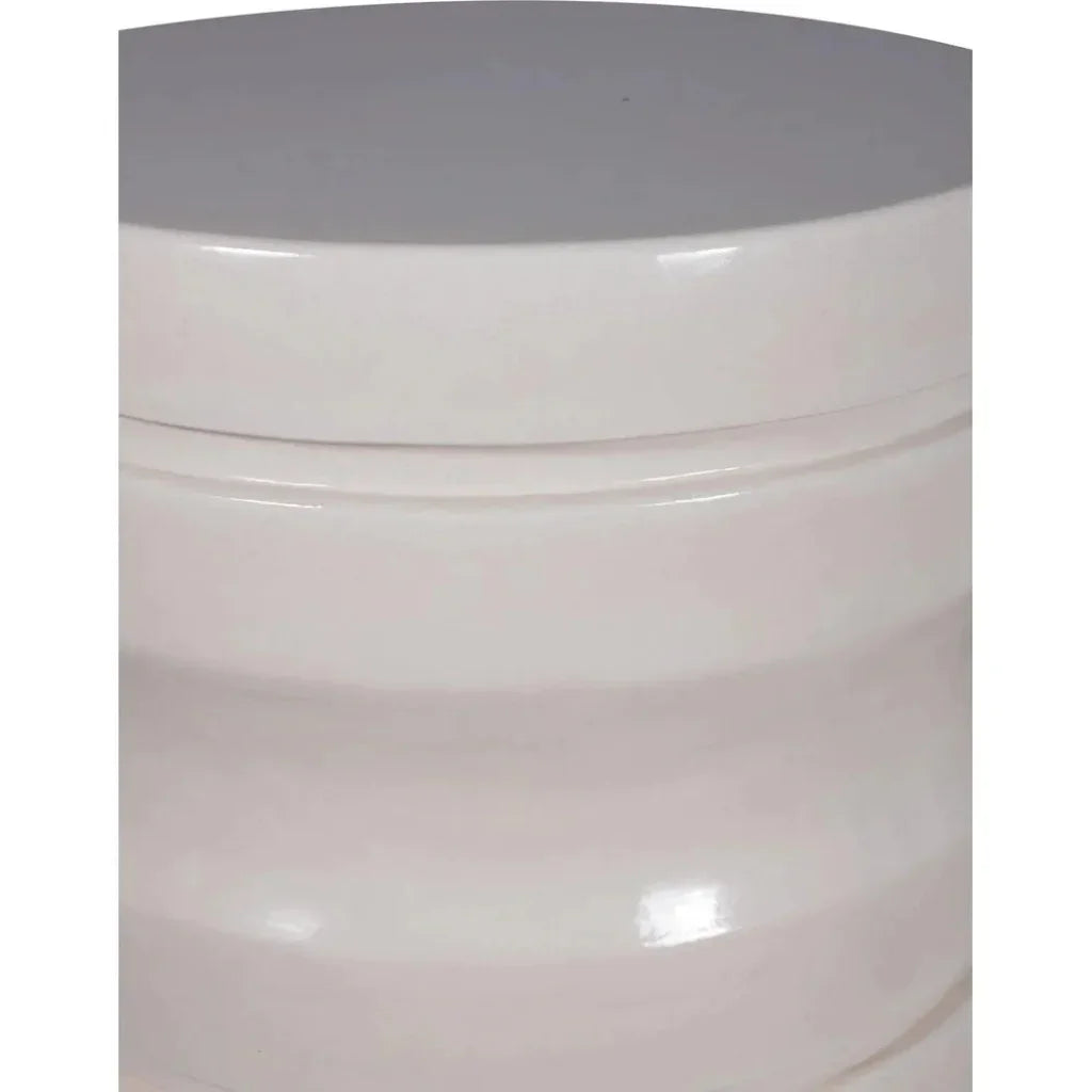 Seasonal Living Dune Accent Table - White Outdoor End Table