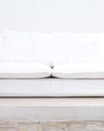 Jason White Fabric Slipcover Outdoor Sofa -- White
