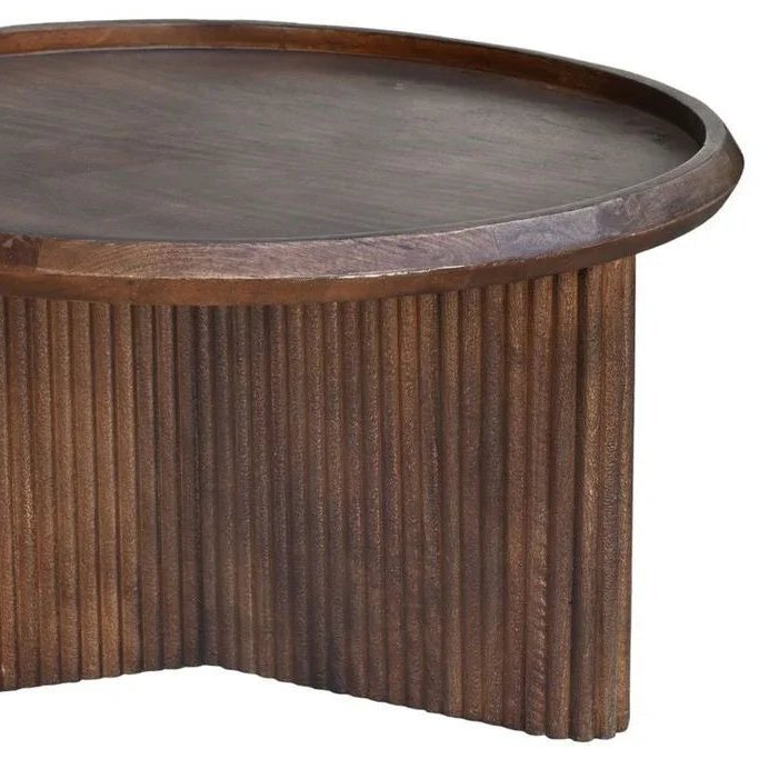 Olmira Wooden Round Coffee Table -- view 3