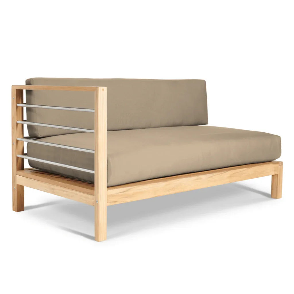 SoHo Teak Patio Sectional Sofa with Sunbrella Cushion -- view 9