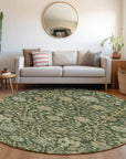 LOOMLAN Rugs Echo Green Washable Indoor-Outdoor Rug