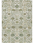 LOOMLAN Rugs Echo Ivory Washable Indoor-Outdoor Rug
