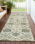 LOOMLAN Rugs Echo Ivory Washable Indoor-Outdoor Rug