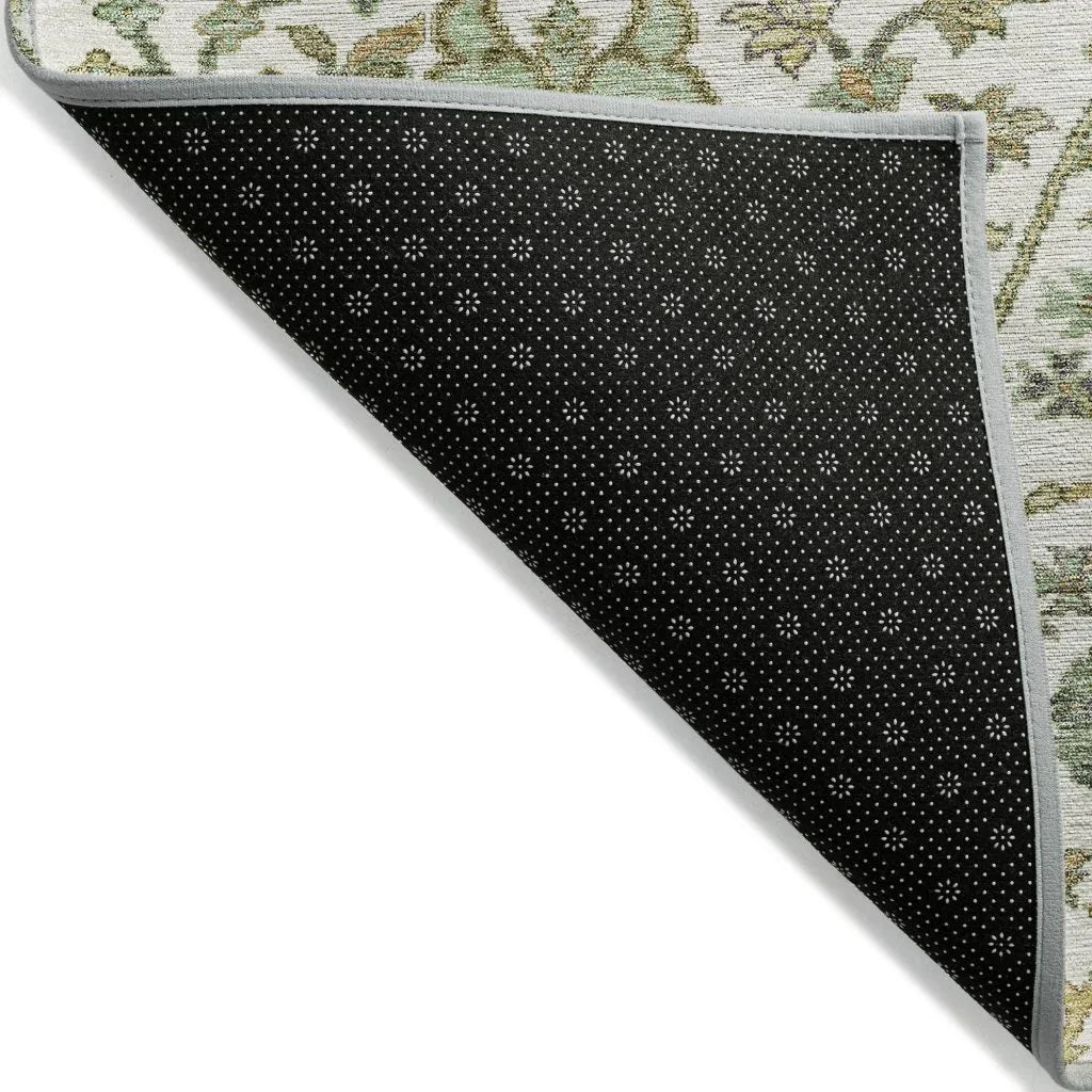 LOOMLAN Rugs Echo Ivory Washable Indoor-Outdoor Rug