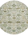 LOOMLAN Rugs Echo Ivory Washable Indoor-Outdoor Rug