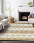 LOOMLAN Rugs Eira Gold Washable Indoor-Outdoor Rug