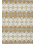 LOOMLAN Rugs Eira Gold Washable Indoor-Outdoor Rug