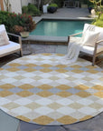 LOOMLAN Rugs Eira Gold Washable Indoor-Outdoor Rug