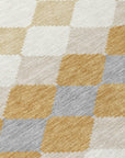 LOOMLAN Rugs Eira Gold Washable Indoor-Outdoor Rug