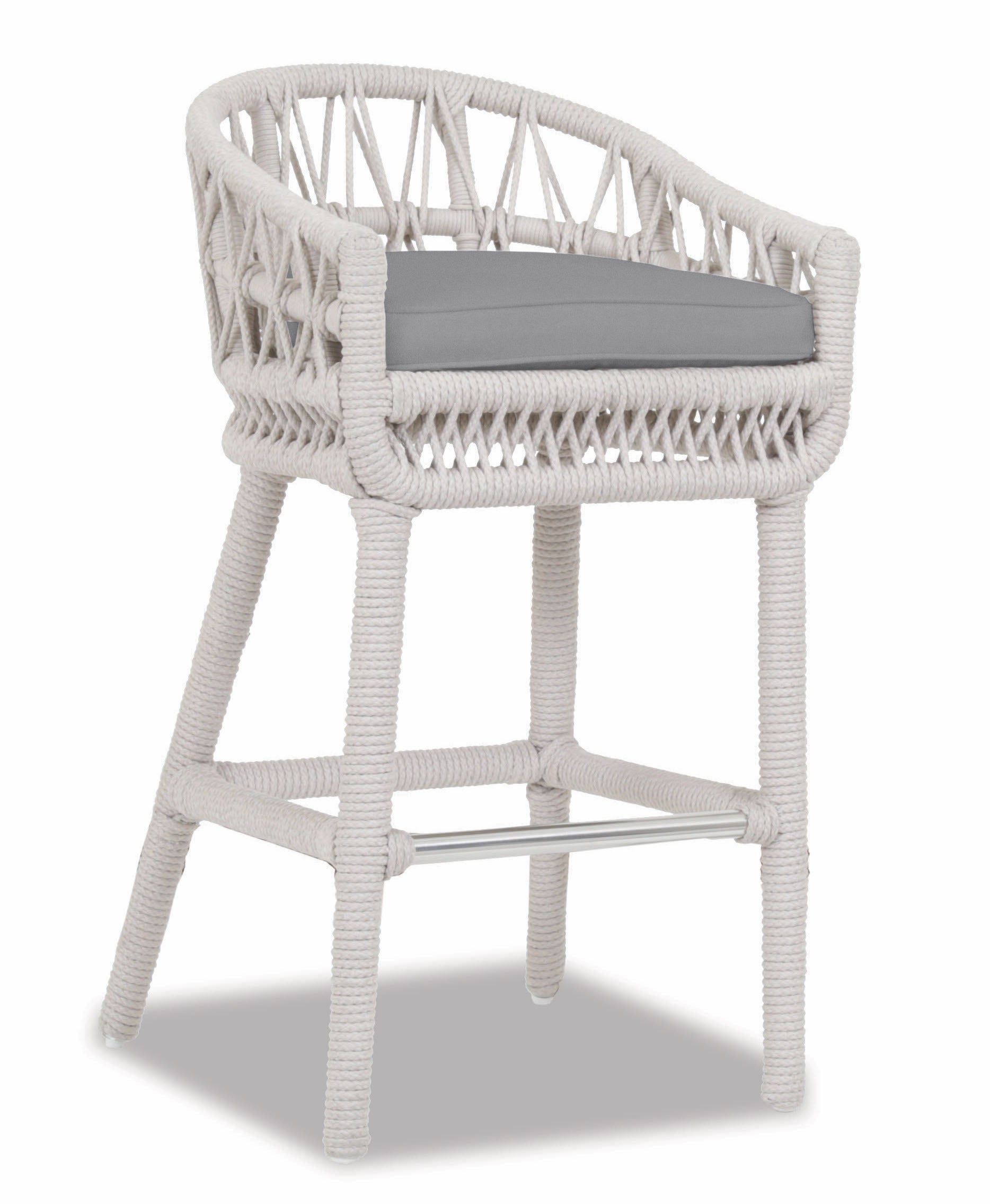 Dana Rope Weatherproof Outdoor Bar Stool